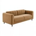 Zweisitzer Sofa 180 x 85 x 78 cm Textilbezug Camelbraun für Wohnzimmer Modern